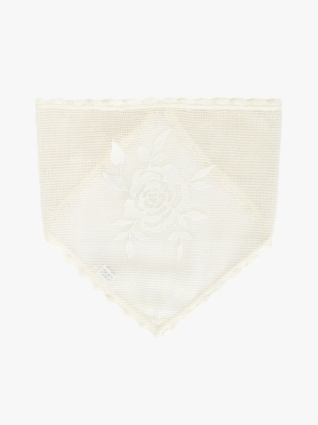For Love & Lemons Rose Crochet Head Scarf in branded component on a light gray background